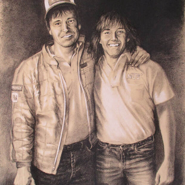 "Bill and Barry" 11x14 Pastel