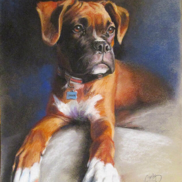 "Jager" 8x10 Pastel