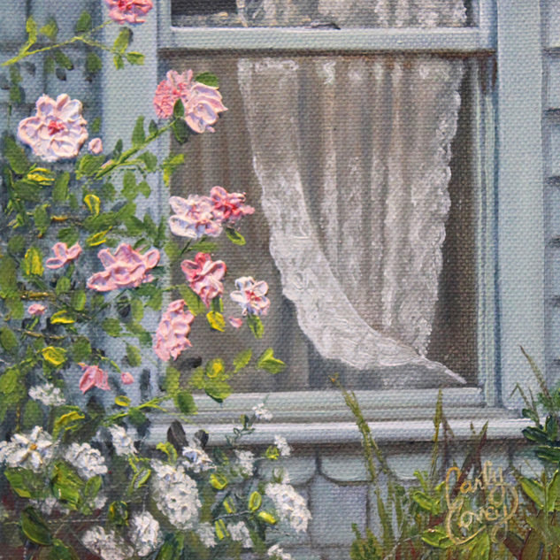 "Flowers and Lace" 6x6 Oil