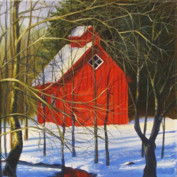 "Springbrook Sugar Shack" 8x10 Oil