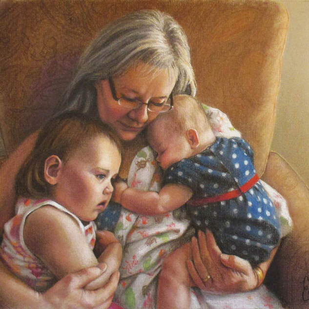 "Grandma's Love" 11x14 Pastel