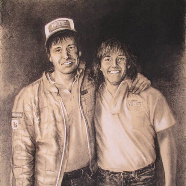 "Bill and Barry" 11x14 Pastel