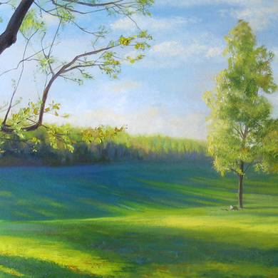 "The Golden Hour" 18x50 Oil