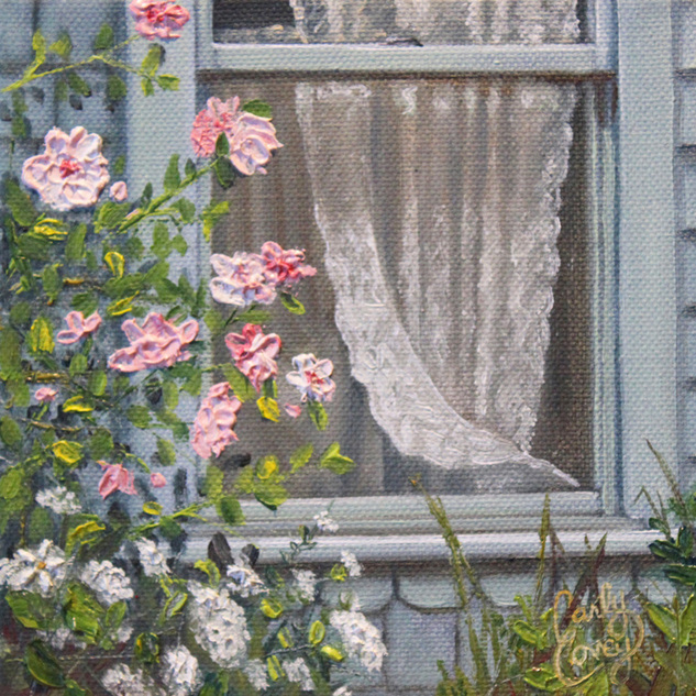 "Flowers and Lace" 6x6 Oil