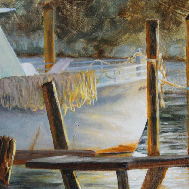"Marina Sunlight" 9x12 Oil